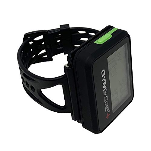 Gymboss Plus Interval Timer and Stopwatch and Gymboss Strap - Bundle (Black with Green Buttons) - color: Black / Green