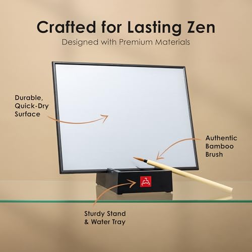 Buddha Board – The Original Water Painting Board for Mindfulness & Creativity – Unique Gift for Artists, Adults & Kids – Mess-Free Zen Art Supplies