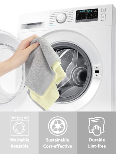 Fantasticlean Microfiber Cleaning Cloth Roll- 30 Sheets, 12" x 12" (Beige) - color: Beige, size: 30 pack