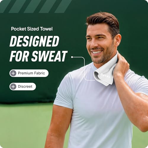 DRYKI Pocket-Sized Sweat Towels - Original Sweat Absorbing Handkerchiefs - color: Ultra White