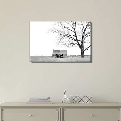Canvas Prints Wall Art - Abandoned Farmhouse in Rural South Carolina - 12" x 18" - color: Farmhouse, size: 18"L x 12"W