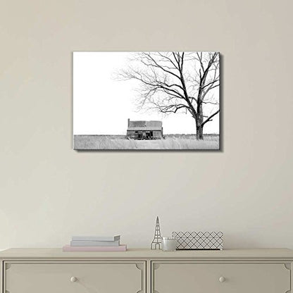 Canvas Prints Wall Art - Abandoned Farmhouse in Rural South Carolina - 12" x 18" - color: Farmhouse, size: 18"L x 12"W