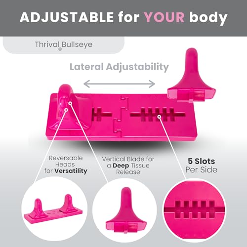 Thrival Bullseye, Adjustable Psoas Muscle Release Tool, Pink - color: Pink, size: Thrival Bullseye