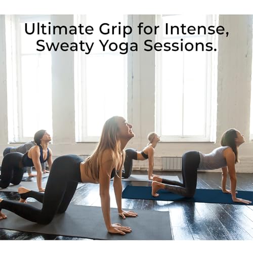 Tatago Yoga Mat Towel Non Slip for Hot Yoga. Our Hot Yoga Towel is Thicker, More Absorbent, and a Perfect Hot Pilates Mat Towel. - color: Oceanic- 72", size: Standard - 72"