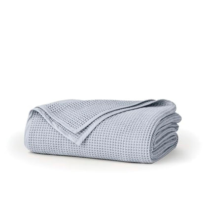 BOLL & BRANCH Waffle Bed Blanket, King/Cal King, Hydrangea - color: Hydrangea, size: King/California King