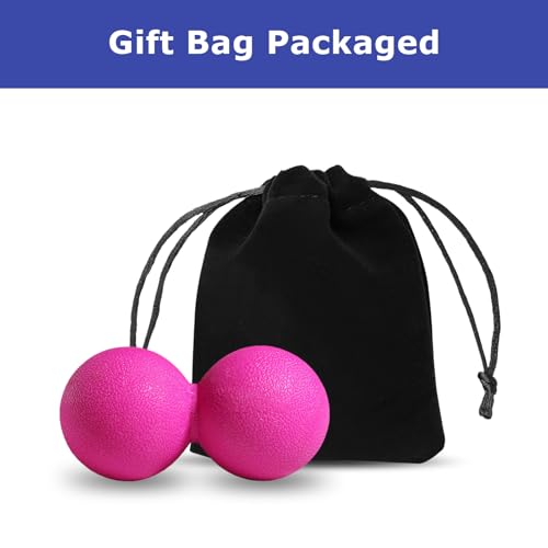 GOGO Peanut Massage Ball for Myofascial Release, Royal Blue Double Lacrosse Fascia Balls for Back Feet Trigger Point Therapy, Deep Tissue - color: Royal Blue