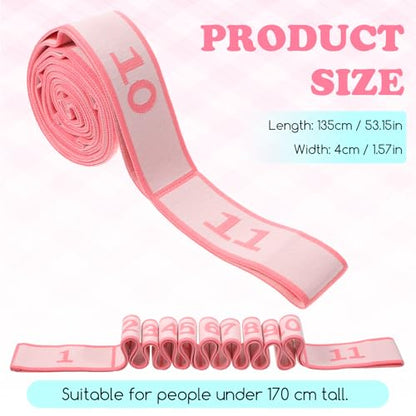 Gjinxi Stretching Strap with Loops, Elastic Yoga Stretch Band
