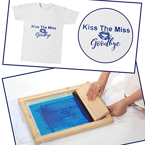 Pllieay 60pcs Screen Printing Kit with LED UV Exposure Lamp, 6 Colors Screen Printing Ink, 3 Size Wood Silk Screen Printing Frames, All The Screen Print Supplies in One Set