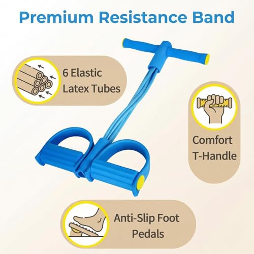 Pedal Resistance Bands 6-Tube Multifunction