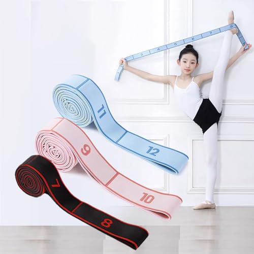 Multi-Loop Yoga Stretching Strap, Non-Slip High-Elastic Resistance Band for Pilates, Gymnastics and Daily Flexibility