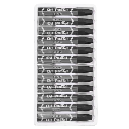 PATIKIL Black Oil Pastels, 48Pcs Soft Oil Crayons Pastels Stick Vibrant and Creamy Art Supplies Bulk for Artists Beginners Art Painting Drawing Blending Graffiti Gallery - color: Black