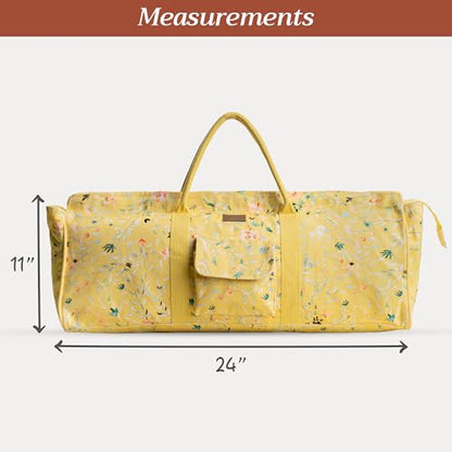 Maison d' Hermine Yoga Mat Duffle Bag Gym Tote Yoga Mat Carry Bag - color: Colmar - Yellow, style: Yoga Mat Tote