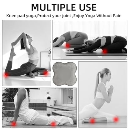 2-4 Pack Yoga Knee Pads, TPE Cushion for Pilates Exercise - color: 4pcs grey