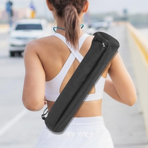 EVEME Yoga Mat Bag for Women & Men,Travel Yoga Gym Bag for 1/4" 1/3" Thick Exercise Yoga Mat,Fitness mat bag,sprot mat pouch - color: Extra Large-Black