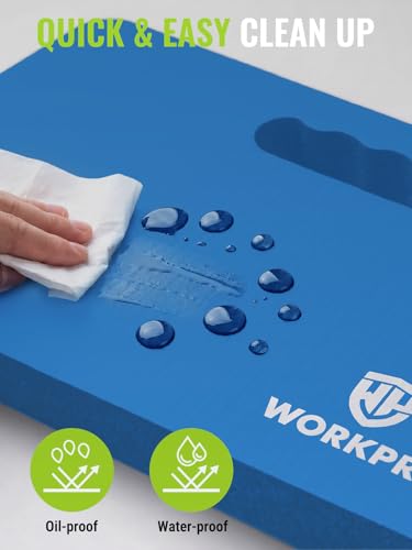 WORKPRO Extra Thick Kneeling Pad, 2 Pack, 17.5 x 11 x 1.5 in, Blue - color: Blue, size: 2 Pack