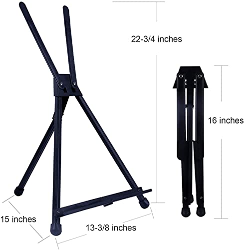Tosnail 4 Pack 22 Inches Art Easel Stand Tabletop, Aluminum Display Stand, Photo Holder Display Stand for Artist, Students, Adults, Kids Painting