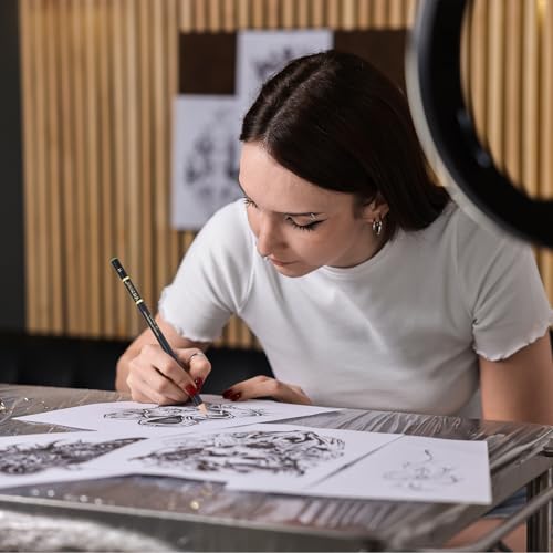 PATIKIL 12Pcs Drawing Pencils for Sketching, Hard Refill Sketch Pencils for Drawing, Graphite Art Pencil Set Professional Resistant Lead for Painting Shading Artist Office Supplies - size: Hard