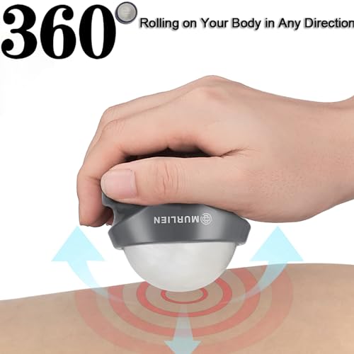 Massage Roller Ball, Tight and Sore Muscles Relief, Manual Massager, Alleviating Shoulder, Arms, Back, Legs, Calves or Muscle Tension - White | Alleviating Shoulder, Arms, Back, Legs, Calves or Muscle Tension - White - color: White
