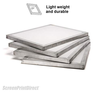 Aluminum Screen Printing Frame 20x24-137 Count White Mesh Silk Screen | Pre-Stretched Screen Printing Frame, Aluminum Screen Mesh, High Tension, Mesh Counts 40-230 Available, Made In USA - size: 137