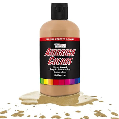 U.S. Art Supply Pearlized Gold Pearl Acrylic Special Effects Airbrush Paint - 8oz Ready to Spray Air Brush Paint for Nails, Models, Fabric - Water-Based Air Brush Painting - color: Gold Pearl, size: 8 Fl Oz (Pack of 1)