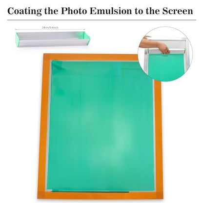 Caydo 66 PCS All-in-One Screen Printing Kit - 50W LED UV Exposure Screen Printing Light, Screen Printing Ink, Screen Printing Photo Emulsion, Instructions with 15.7x12.2inch Screen Printing Press