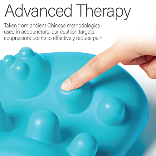 Kanjo Acupressure Neck Pain Relief Cushion | Cervical Traction Device & Acupressure Cushion for Muscle Tension & Relaxation | Helps Relieve Neck & Shoulder Pain | Blue - style: Original Neck Cushion - Blue
