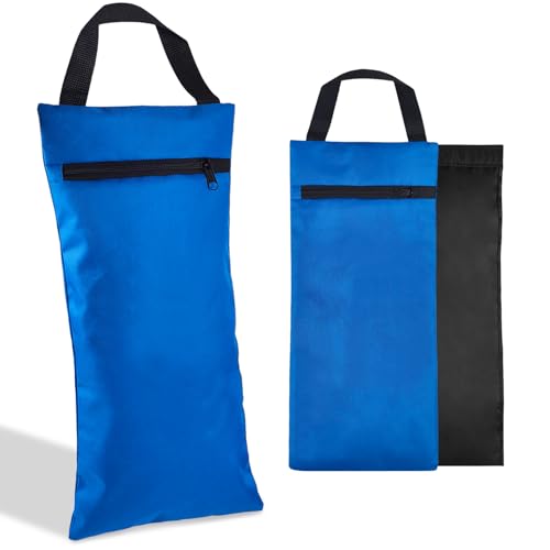 Unfilled Sandbag with Dual Compartment for Yoga 2 Pack Not Include Fillers - color: Blue