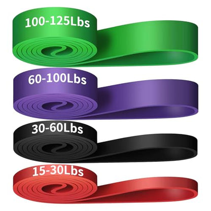 Alllvocles Resistance Band, Pull Up Bands, Pull Up Assistance Bands, Workout Bands, Exercise Bands, Resistance Bands Set for Legs, Working Out, Muscle Training, Physical Therapy, Shape Body, Men Women - color: 0.5-1.7in
