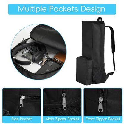 Yoga Mat Bag -Yoga Mat Bag Carrier with Pockets and Adjustable Strap, Lightweight Waterproof Yoga Mat Backpack for Women and Men, Fits Yoga Mats and Yoga Accessories for Workouts (Black) - size: Large