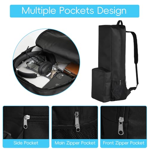 Yoga Mat Bag -Yoga Mat Bag Carrier with Pockets and Adjustable Strap, Lightweight Waterproof Yoga Mat Backpack for Women and Men, Fits Yoga Mats and Yoga Accessories for Workouts (Black) - size: Large