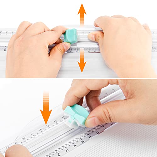 Paper Trimmer Replacement Blades: Automatic Security Safeguard Paper Cutter Blade Refills Mint Green (4 Pack)…