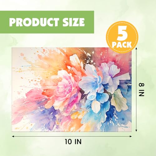 ESRICH Linen Canvas for Painting 8x10, 5 Pack Professional Linen Canvas Panels 8x10 Primed Acid Free Blank Canvas Boards for Painting for Artists, Painters - size: Linen 8x10in 5Pack