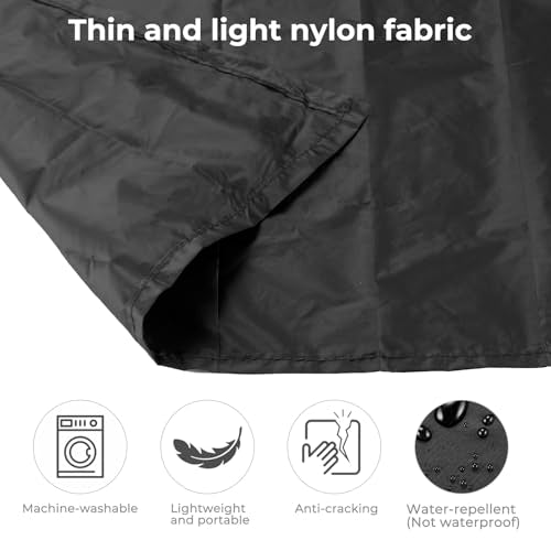 Pocket Picnic Blanket, Small Picnic Blanket 43x27" 1.27oz Black 1 Person - color: Black (Red Pack), size: 43x27″