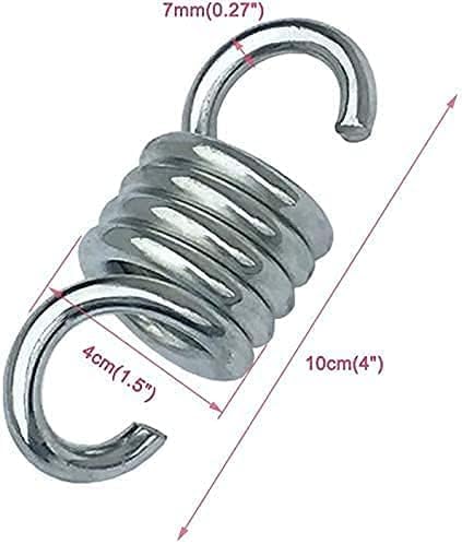 Premium Porch Swing Spring for Swing Rust Resistant 1100LBS Hammock Chair Spring Hook for Patio Spring Swing Hook - size: 4Inch