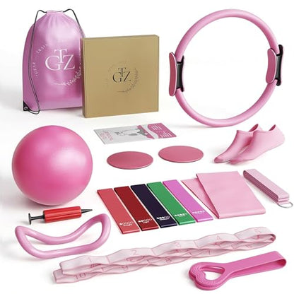 Pilates Equipment, Pilates Reformer, Home Pilates Kit - color: Pink