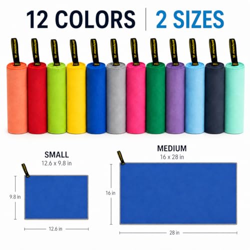 Backpacking Ultralight Quick Dry Microfiber Soft Fast Drying Hand and Face Towel Wash Cloth Camping Yoga Hiking Active Lifestyle Small (Blue, Small) - color: Blue, size: Small