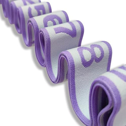 Aozora Stretch Bands for Exercise, Elastic Yoga Stretching Strap, Flex Strap 10 Loops for Physical Therapy, Pilates, Yoga, Dance & Gymnastics Exercise and Flexible Pilates Stretch Band