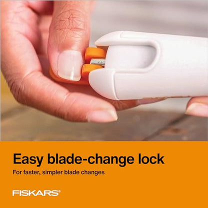 Fiskars 8" Easy Change Heavy-Duty Detail Craft Knife, Exacto Utility Knife - style: Easy Change Knife - #2 Blade