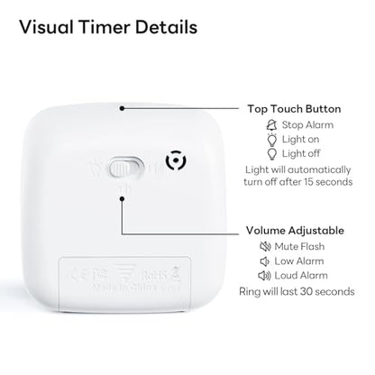 Yunbaoit Visual Timer with Night Light, 60 Minute Countdown, Purple - color: Purple