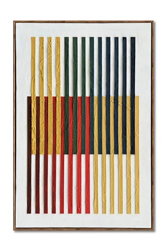 NANKAI Art Hand-Painted White and Black Thick Texture Abstract Art Oil Painting 24x36 inch Contemporary Minimalist Art Home Wall Decoration Painting (with Solid Wood Exterior Frame) - color: Nkhb287