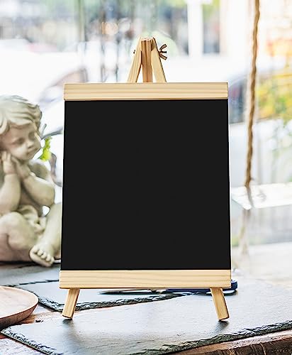 Tosnail 12 Pack 9 Inches Art Easel Stand Tabletop Wooden Display Stand Photo Holder Display Stand for Artist, Students, Adults, Kids Painting