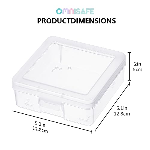 Clear Plastic Hobby Art Craft Organizer, Storage Containers | Stackable Design, Clear, Latching Lid, High-Grade Material, for Pencil Box, for Crayon - size: Small - 12 Pack