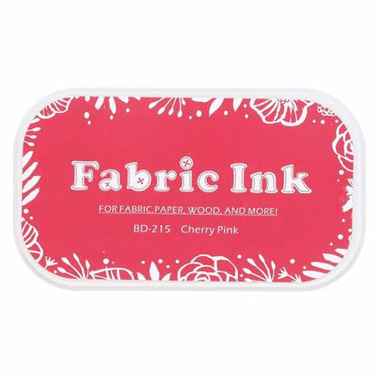 MECCANIXITY Ink Pads for Stamps, 3.7x2.2 Inch Fabric Ink Pad for Cloth, Wood, Paper, Fingerprint, DIY Card Making, Pink - color: Pink