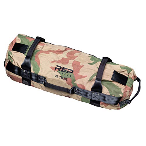 REP Fitness Adjustable Sandbag 1000D Cordura 5-200 Lbs 7 Reinforced Handles Water-Resistant Quick-Dry Small XL Functional Strongman Training Workout Cross-Fit Weighted Bag Exercise Gym Heavy - color: Medium-Camo
