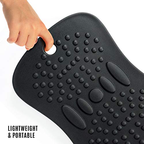 Yes4All Wobble Balance Board for Standing Desk/Anti-Fatigue Office Foam Pad - Standing Desk Mats, Rocker Board, Office Accessories, Wobble Board With Massage Ball - style: Standard Ver