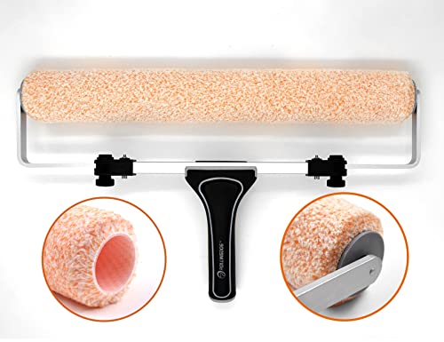 ROLLINGDOG 18 Inch Paint Roller Covers | 3/8" Nap 18" Microfiber Paint Roller Sleeves for Smooth and Semi-Smooth Surfaces, Ceiling, Wall, Floor, Decks Painting (3PC)