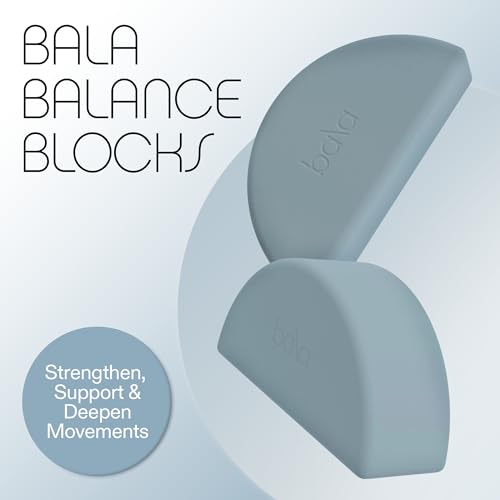 Bala Balance Blocks, High Density Yoga Blocks | Yoga Foam Blocks for Stretching & Working Out - Home Workout Accessories & Exercise Equipment for Women & Men - color: Sea