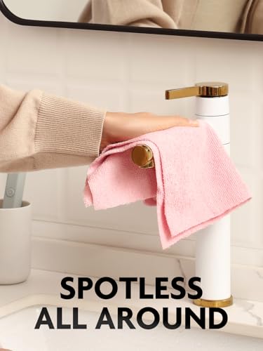 Fantasticlean Microfiber Cleaning Cloth Roll- 90 Sheets, 12" x 12" (Pink) - color: Pink, size: 90 pack