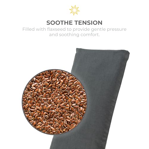 4 Pack Unscented Sateen Eye Pillows, Charcoal - color: Charcoal