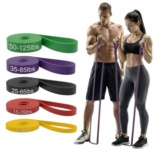 LibertyUSA Resistance Bands, Pull Up Assist Bands - Workout Bands for Strength Training, Exercise, Stretching, Physical Therapy, Fitness for Men & Women